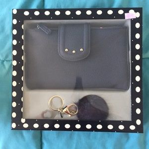 Gray Wallet Wristlet